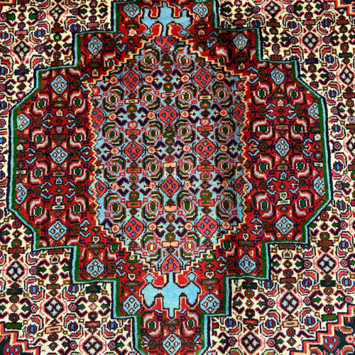 1.4x1.3M Kurdish Senneh Bijar Rug