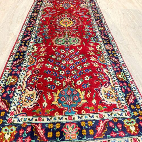 3.8M Vase Design Tabriz Persian Runner