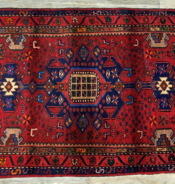 1.4×0.9M Antique Hamedan Persian Rug