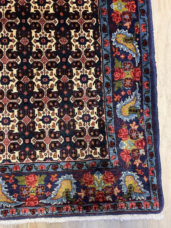 1.6×1.1M Masterpiece Persian Iron Bijar Rug