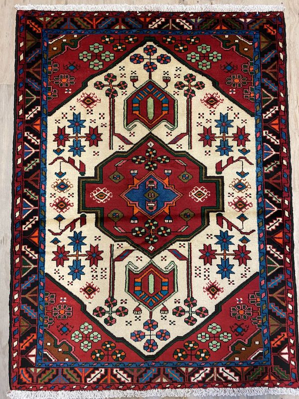 1.5×1.1M Village Persian Saveh Rug