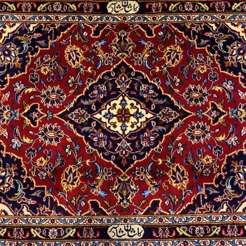 1x0.7M Royal Signed Kashan Persian Rug