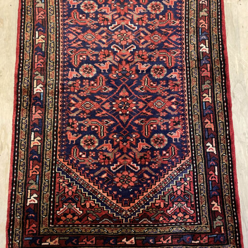 3M Antique Hamedan Persian Runner