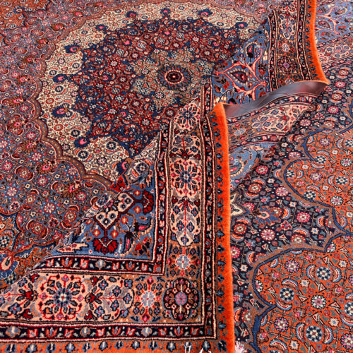 4.3x3.1M Signed Masterpiece Mood Persian Rug (Wool&Silk 60 Raj)