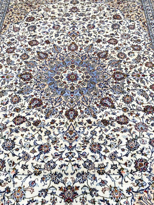4x3M Royal Beige Persian Kashan Rug