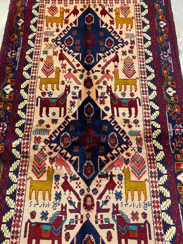 2x1M Pictorial Hamedan Persian Runner