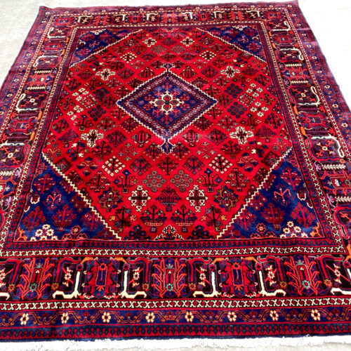 3.5x2.5M Geometric Design Joshaghan Persian Rug