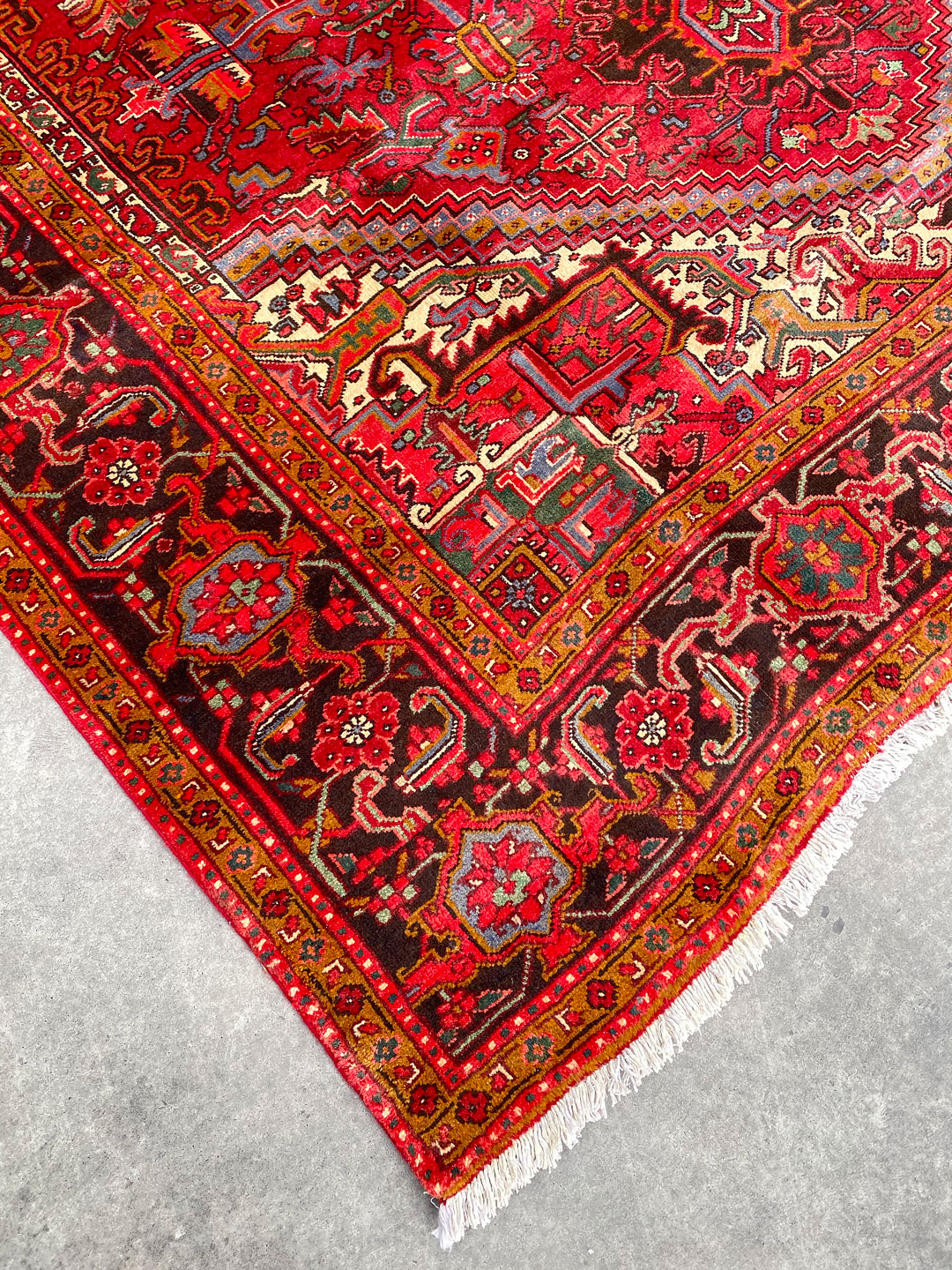 3.4x2.5M Fine Heriz Persian Rug - Image 7
