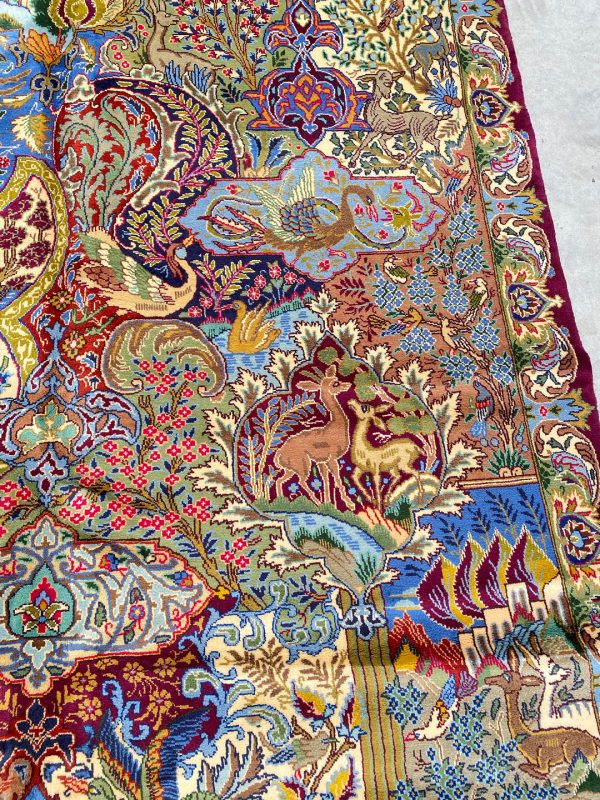 4x3M Pictorial Garden Of Eden Kashmar Rug