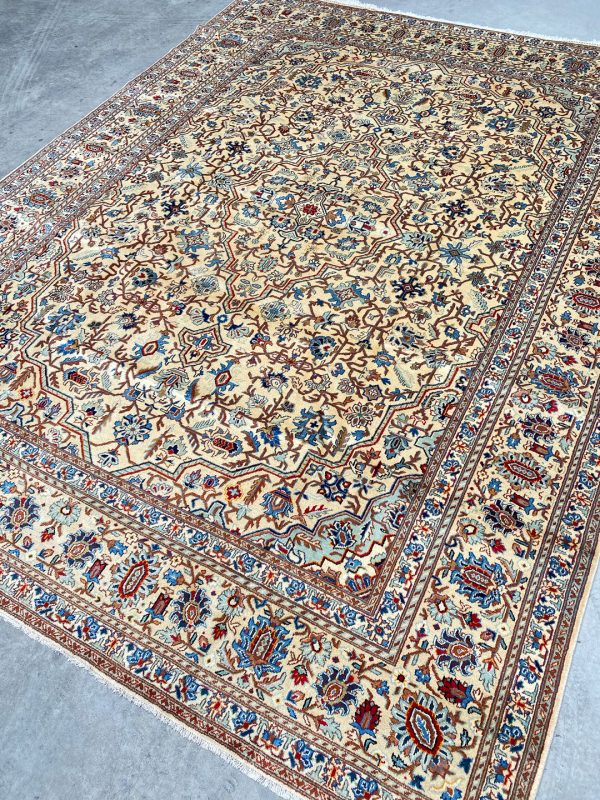3.5×2.6M Antique Persian Kashan Rug
