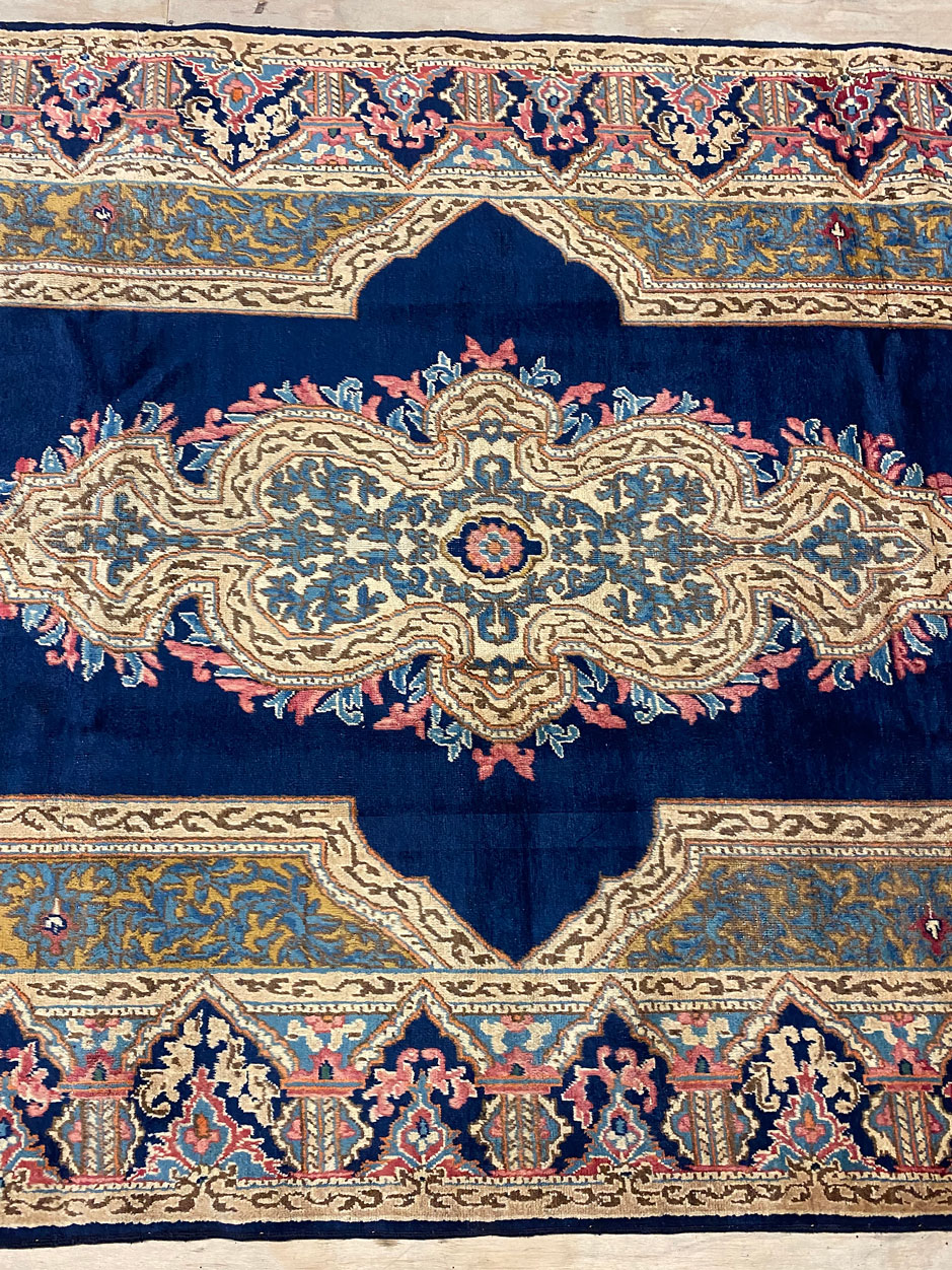 3.7x1.5M Antique Signed Masterpiece Kerman Rug - Image 4
