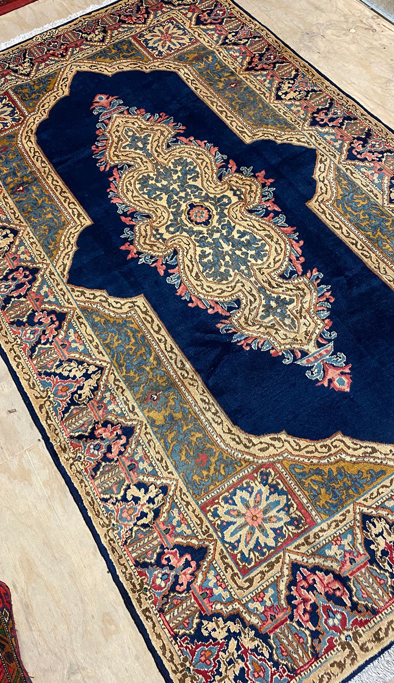 3.7x1.5M Antique Signed Masterpiece Kerman Rug - Image 6