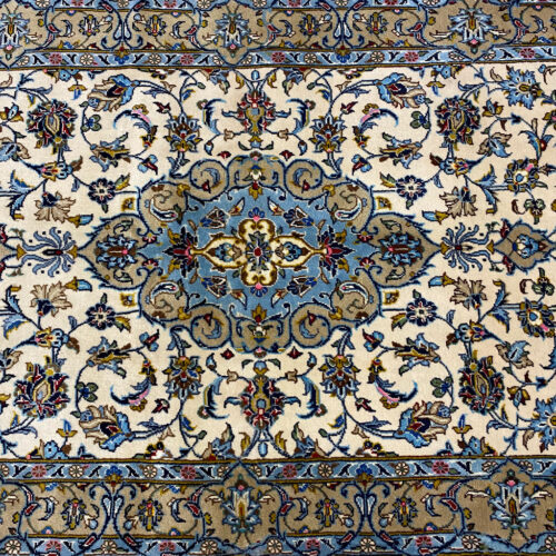 1.5x1M Signed Beige Persian Kashan