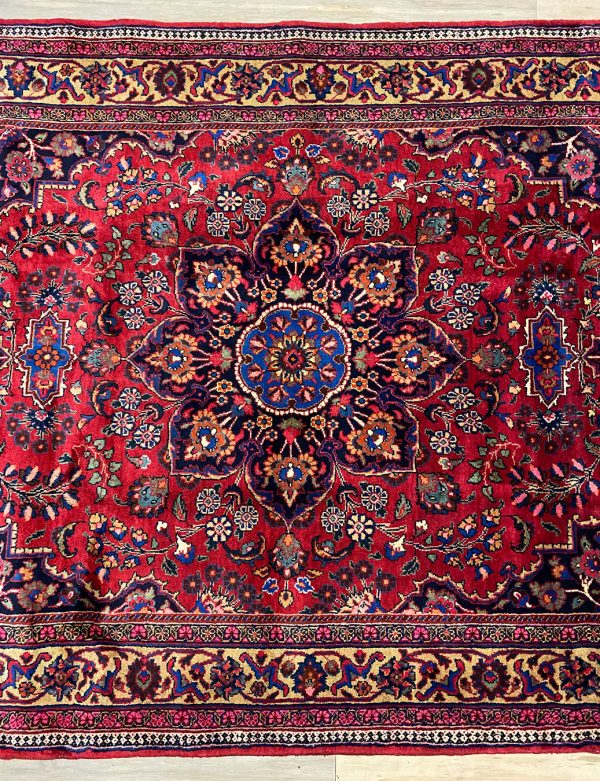 Masterpiece 2.1×1.5M Antique Mashad Persian Rug