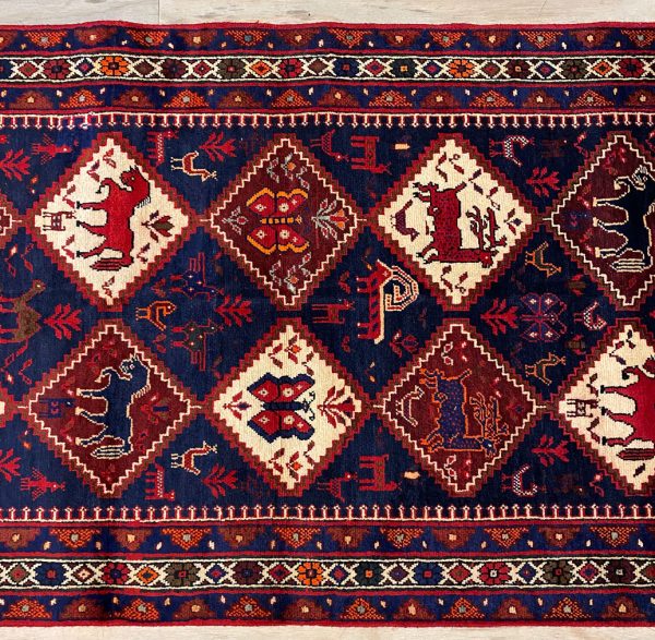 2.2×0.9M Pictorial Hamedan Persian Runner