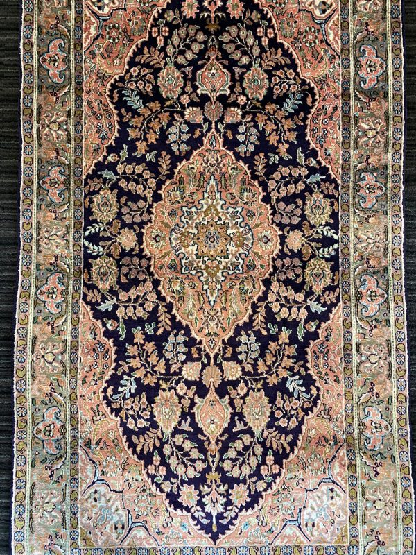 1.7x1M Pure Silk Qom Persian Rug