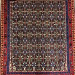 1.3×1.1M Kurdish Sanandaj Rug (Mahi)