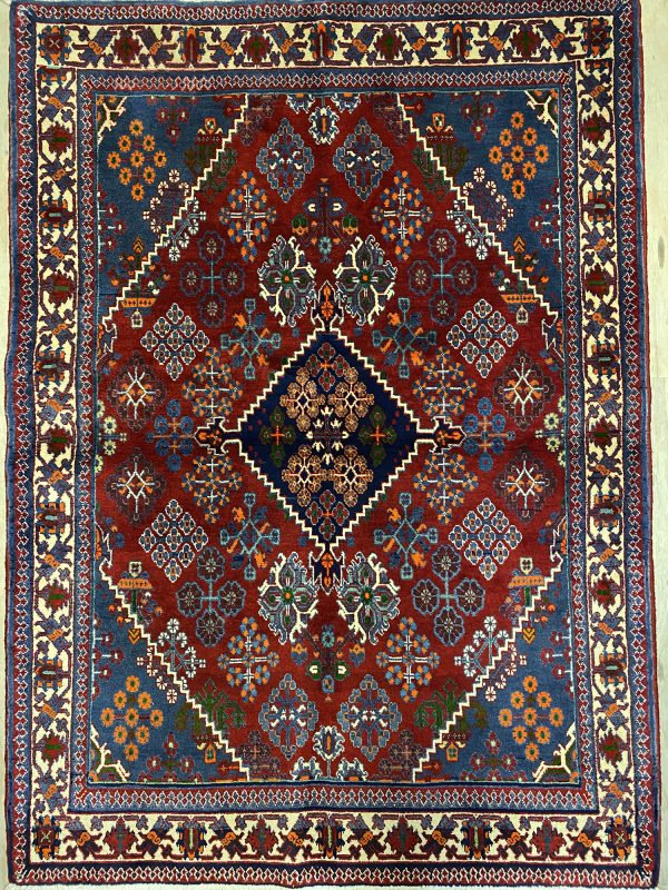 1.6×1.1M Persian Joshaghan Rug