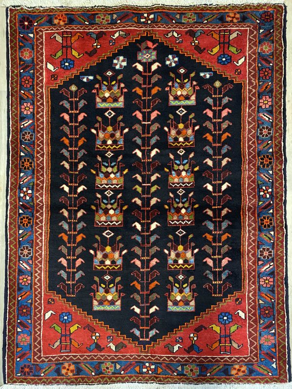 1.5×1.1M Persian Saveh Rug