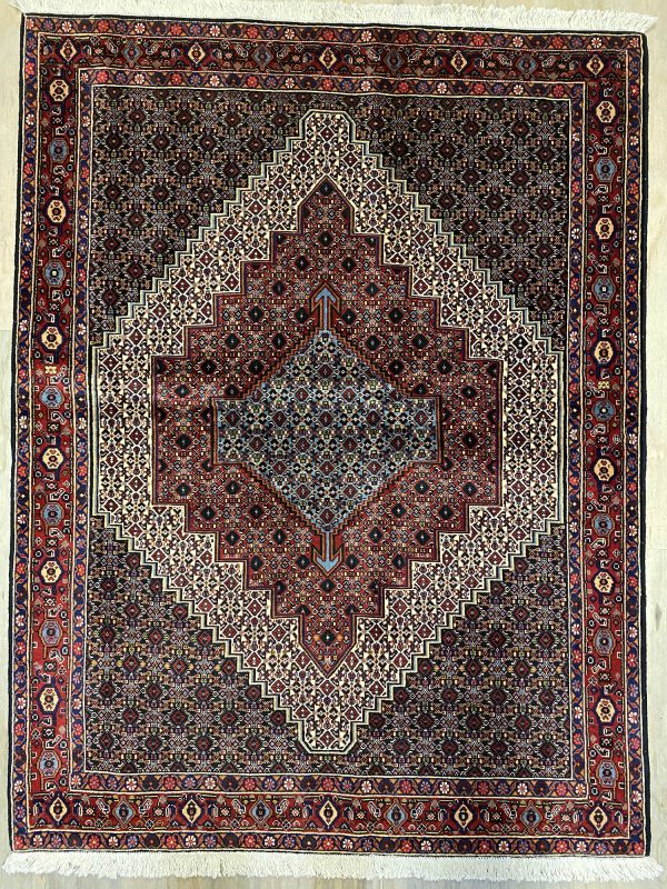 1.6×1.2M Kurdish Senneh Bijar Rug