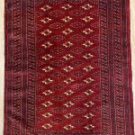 1.6×1.2M Persian Turkaman Rug (Bokhara)