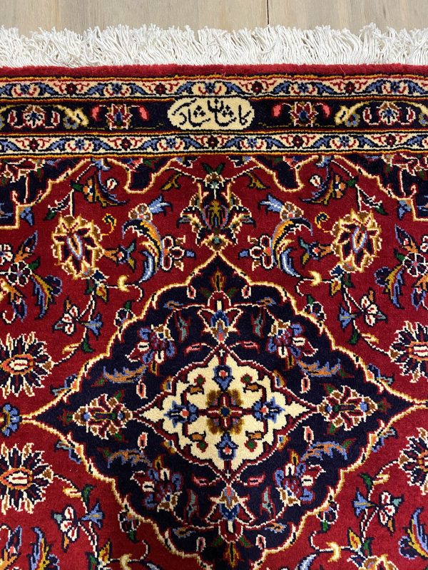 1×0.7M Royal Signed Kashan Persian Rug