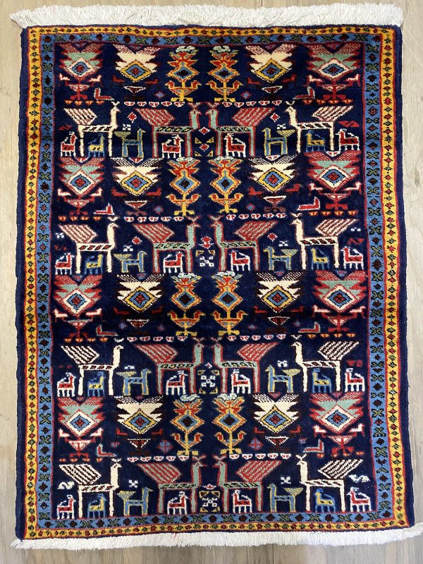 1×0.8M Hamedan Persian Rug