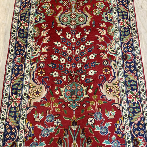 4.5M Vase Design Tabriz Persian Runner
