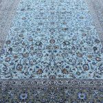 4x3M Superb Pistachio Tone Persian Kashan Rug