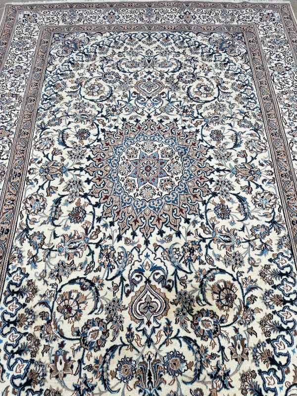 3.5×2.5M Fine Silkinlaid Rug Nain (9La)
