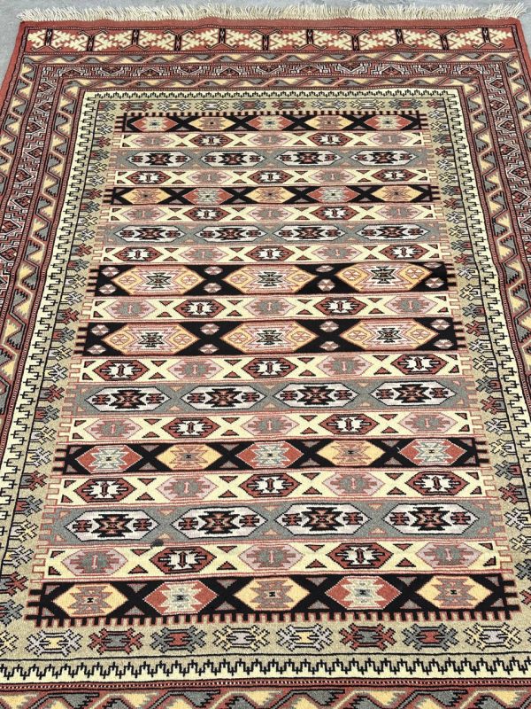 2.1×1.3M Persian Quchan Nomadic Rug