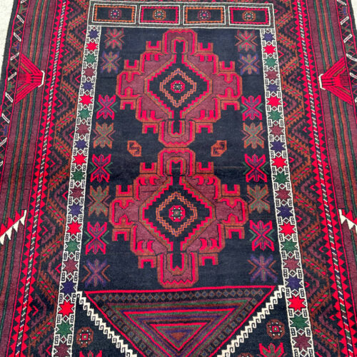 1.6x0.9M Persian Balouchi Nomadic Rug