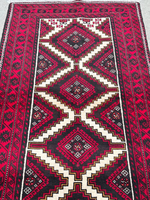 2x1M Persian Balouchi Nomadic Rug