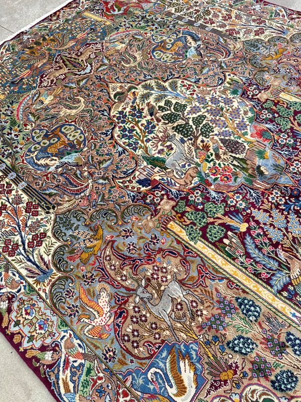 4x3M Pictorial Garden Of Eden Kashmar Rug