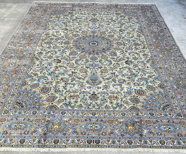 4x3M Signed Pistachio Tone Persian Kashan