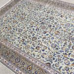 3.4×2.4M Signed Pistachio Tone Persian Kashan