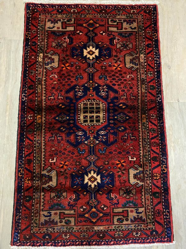 1.5×0.9M Antique Hamadan Persian Rug