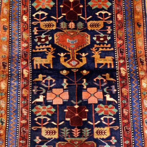 1.7x1M Antique and Old Hamedan Persian Rug