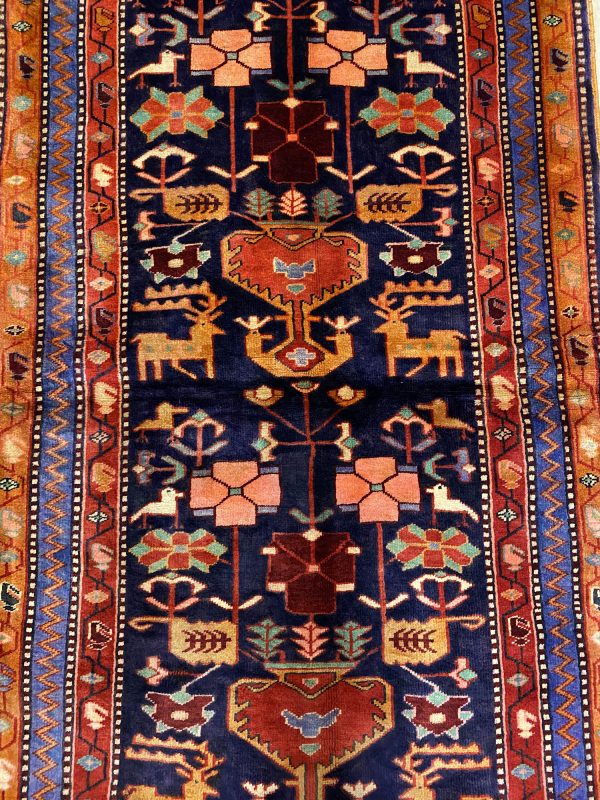 1.7x1M Antique and Old Hamedan Persian Rug
