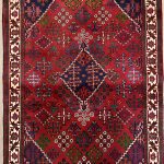 1.5×1.1M Persian Joshaghan Rug