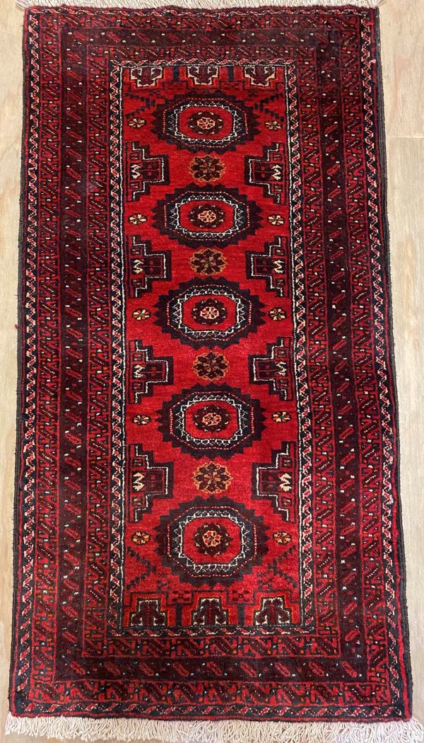 1×0.5M Persian Balouchi Rug