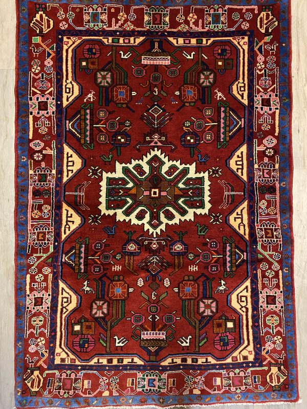 1.6×1.1M Persian Hamedan Rug