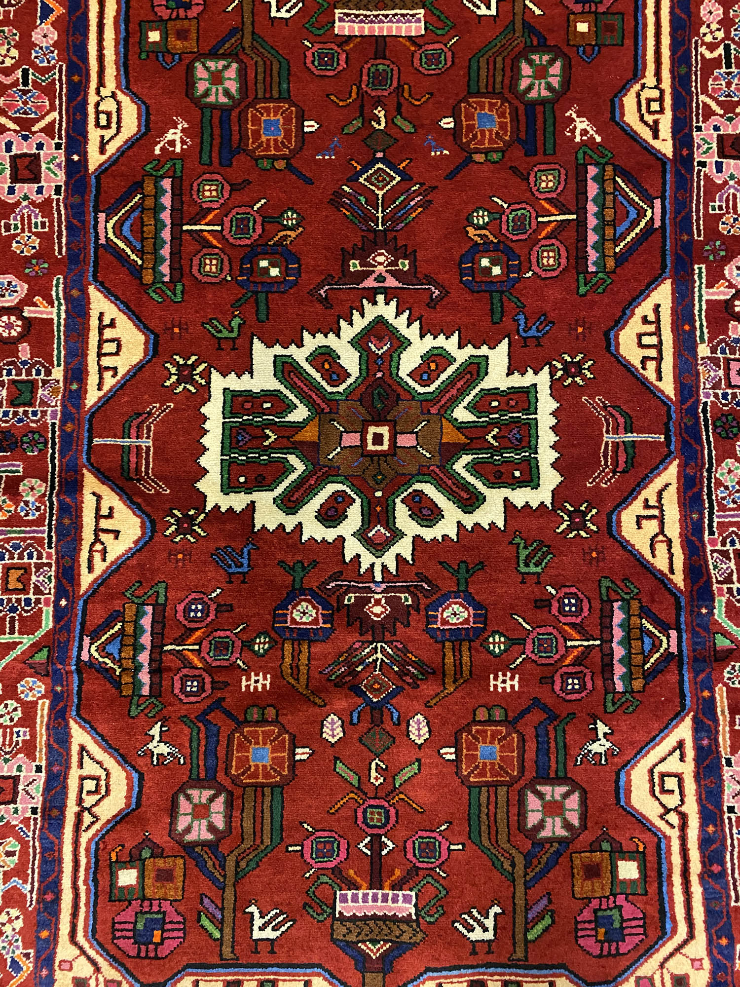 1.6x1.1M Persian Hamedan Rug - Image 4