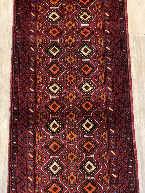 2m Persian Balouchi Nomadic Runner