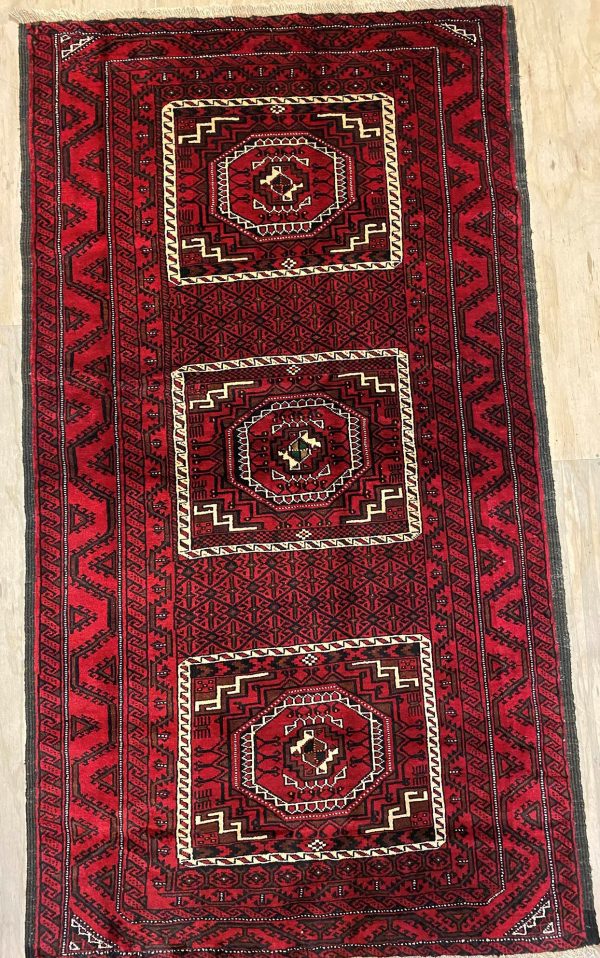 2.2×1.2M Persian Balouchi Nomadic Rug