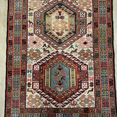 1x0.8M Persian Ardebil Sumak Kilim Rug