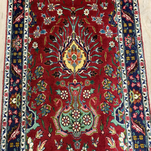 3.8M Vase Design Tabriz Persian Runner