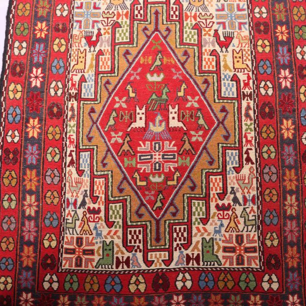 1.1×0.8M Persian Sumak Kilim Rug