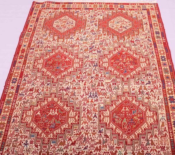2×1.3M Persian Sumak Kilim Rug