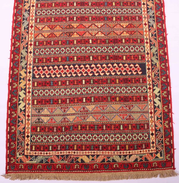 2×0.8M Persian Sumak Kilim Runner Rug
